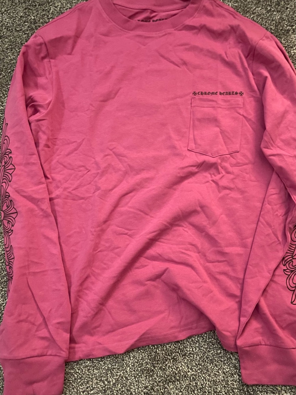 Comme des Garcons Long Sleeve Pocket Tee - Pink